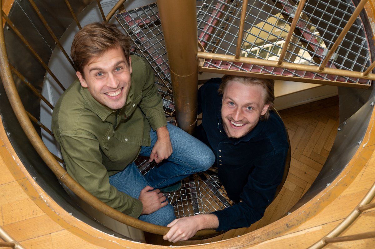 Vali and me, from above.