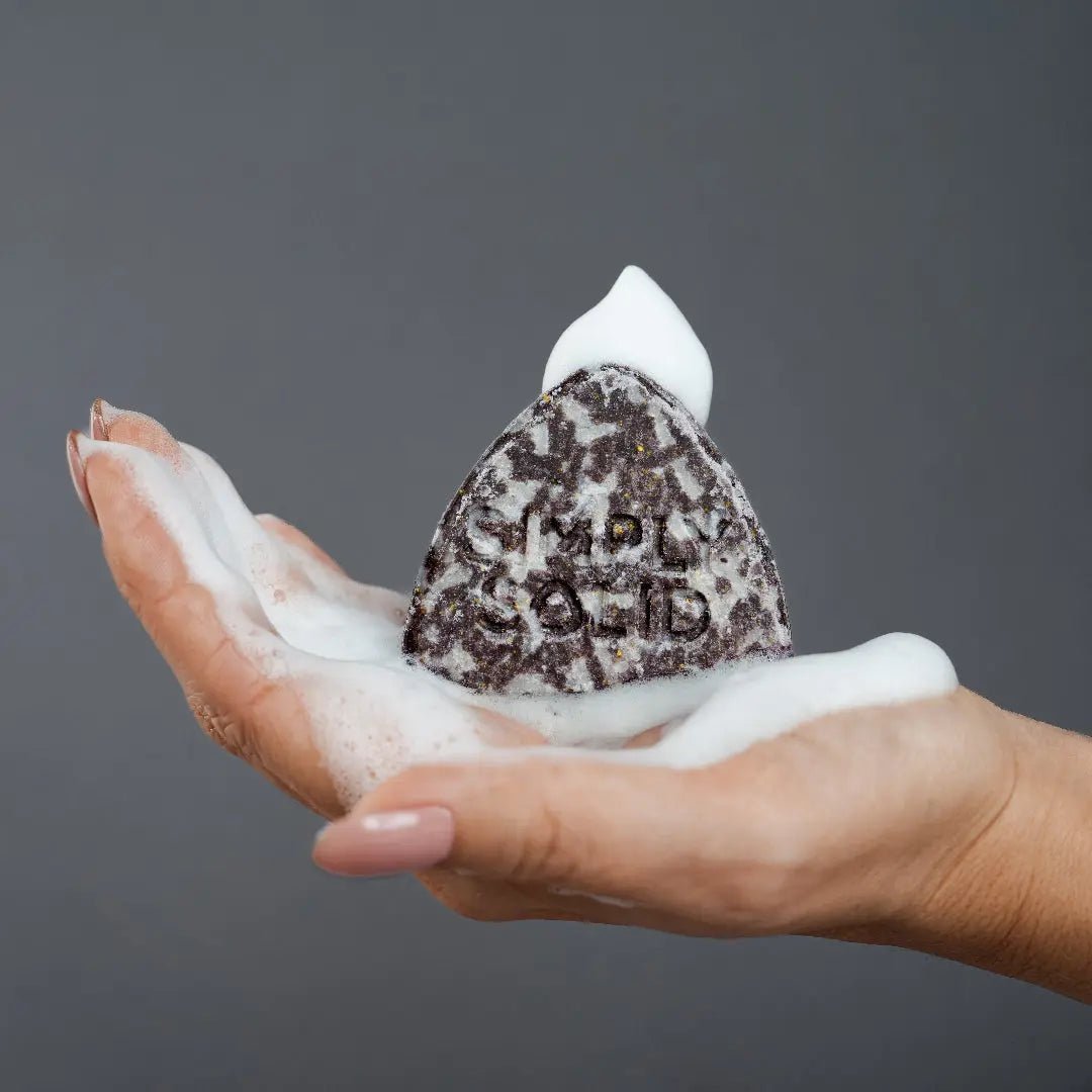 A shampoo bar where a bottle used to be.