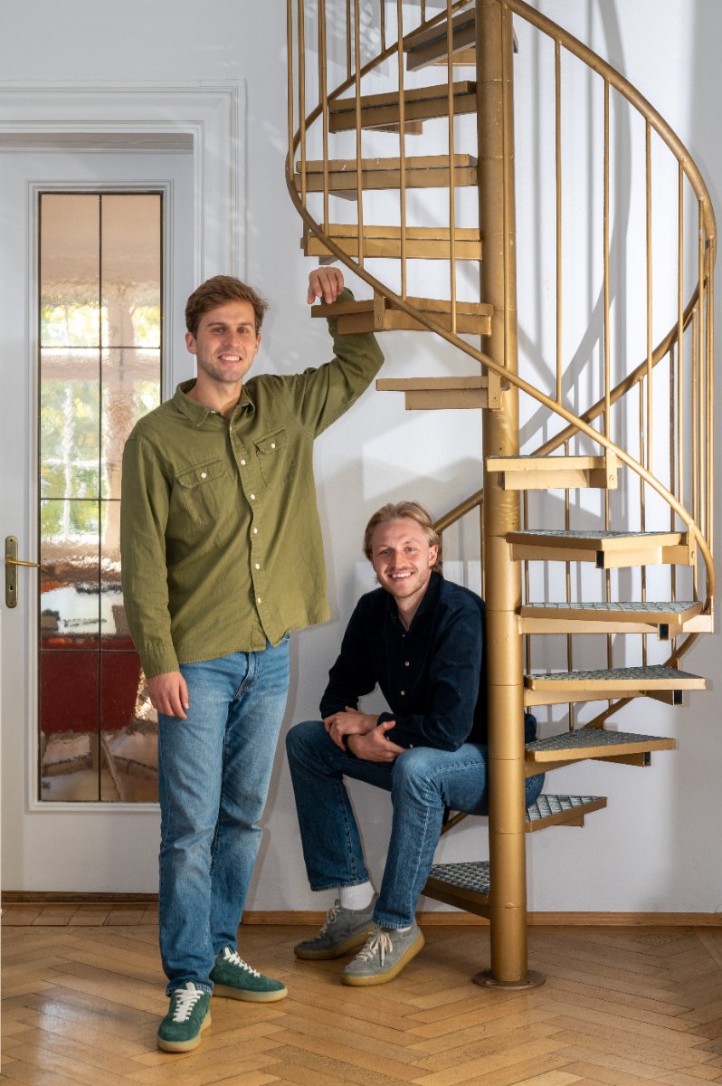 Markus loved the stairs as a motif. The only way is up.