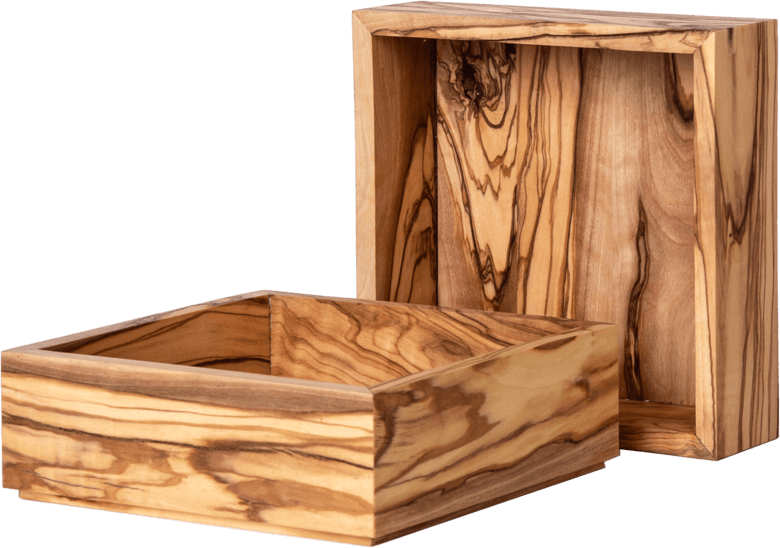 The TRAYS in three sizes, the largest 30 centimetres square