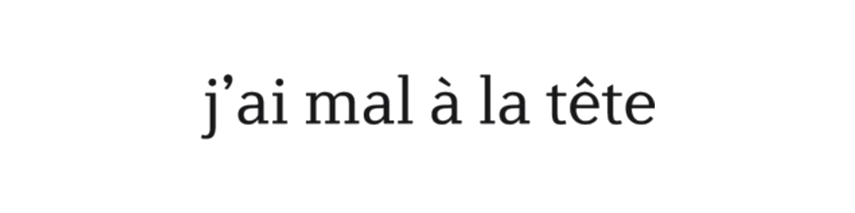 J'ai Mal À La Tête
