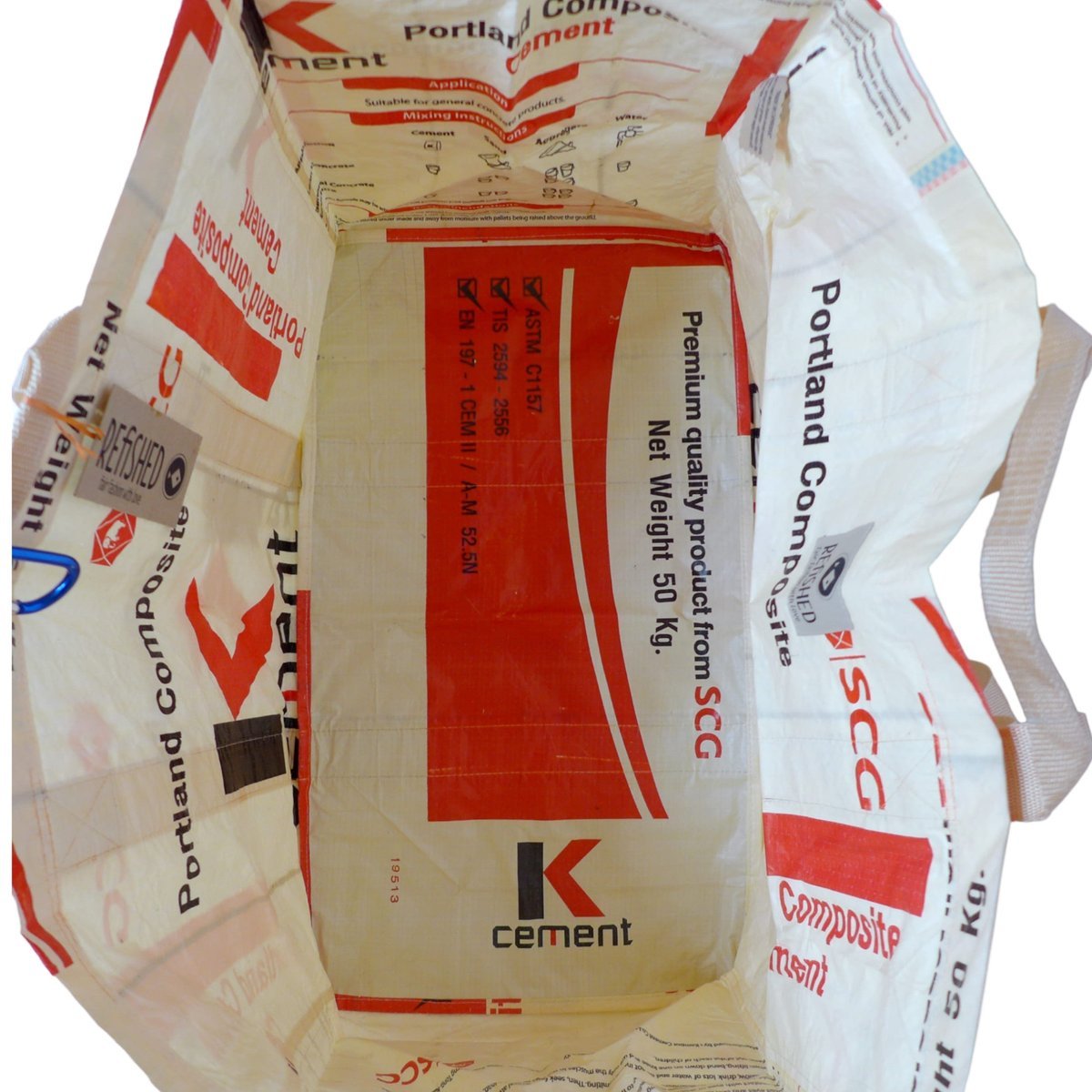Every sack was printed for the job it once did. This one held cement.