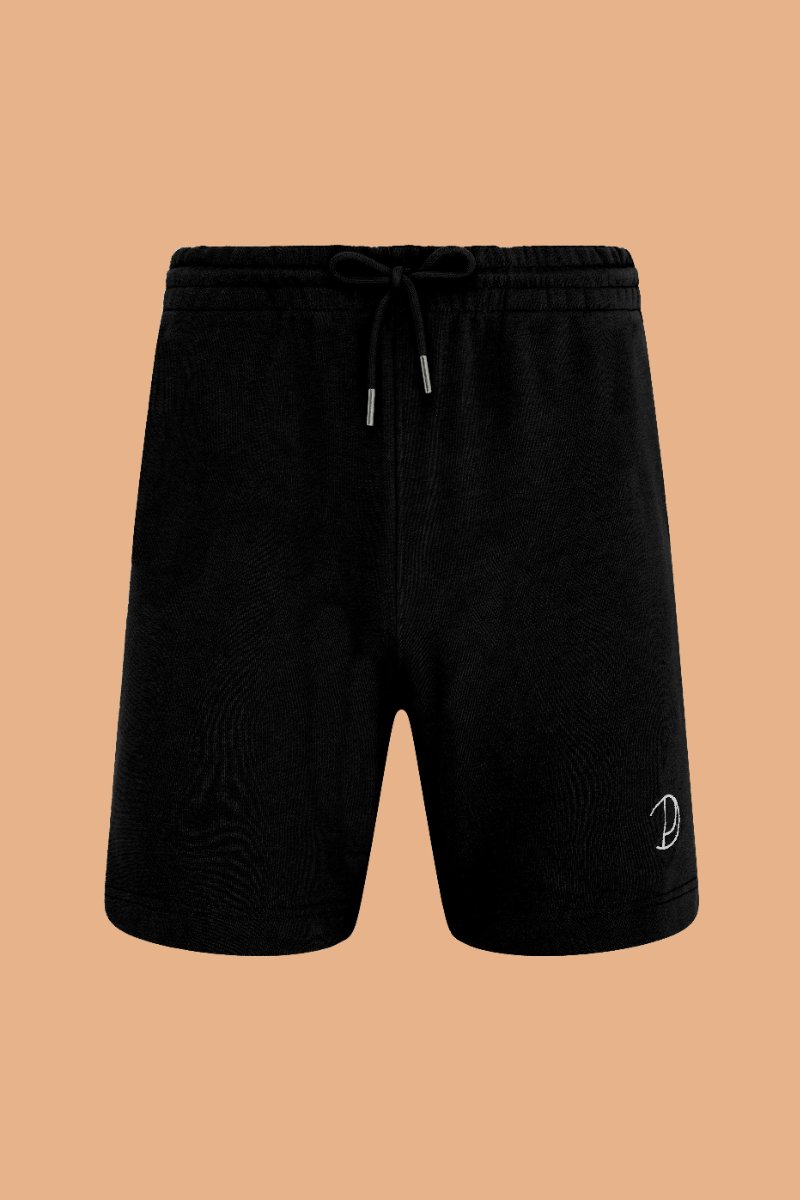 On these black shorts the P is embroidered, not printed.