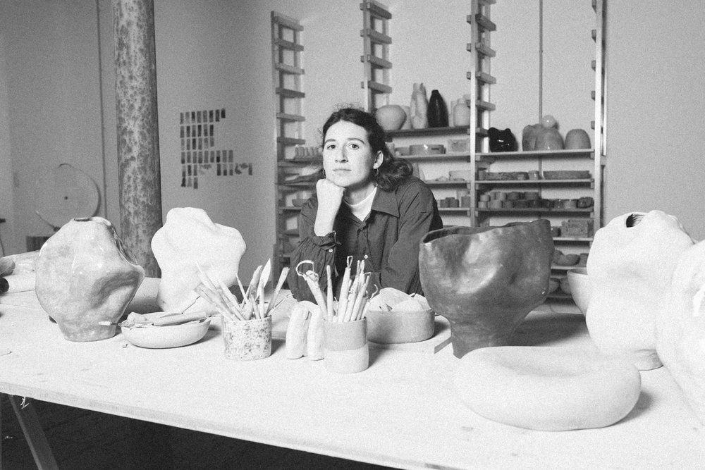 Viktoria in her studio